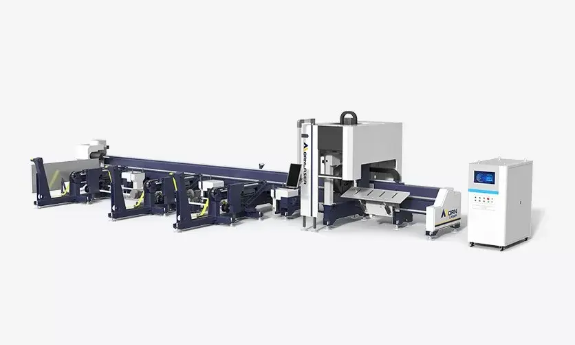 Máquina de corte por láser de tubos de dos mandriles