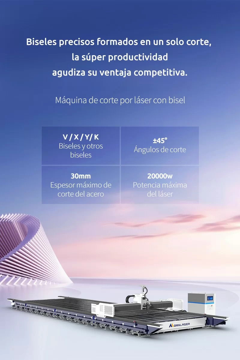 Máquina de Corte Bisel por Láser de Fibra