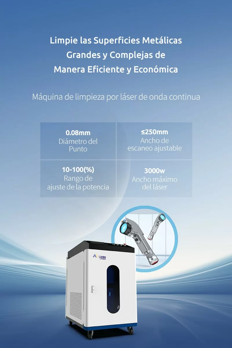 Máquina de Limpieza Láser de Onda Continua