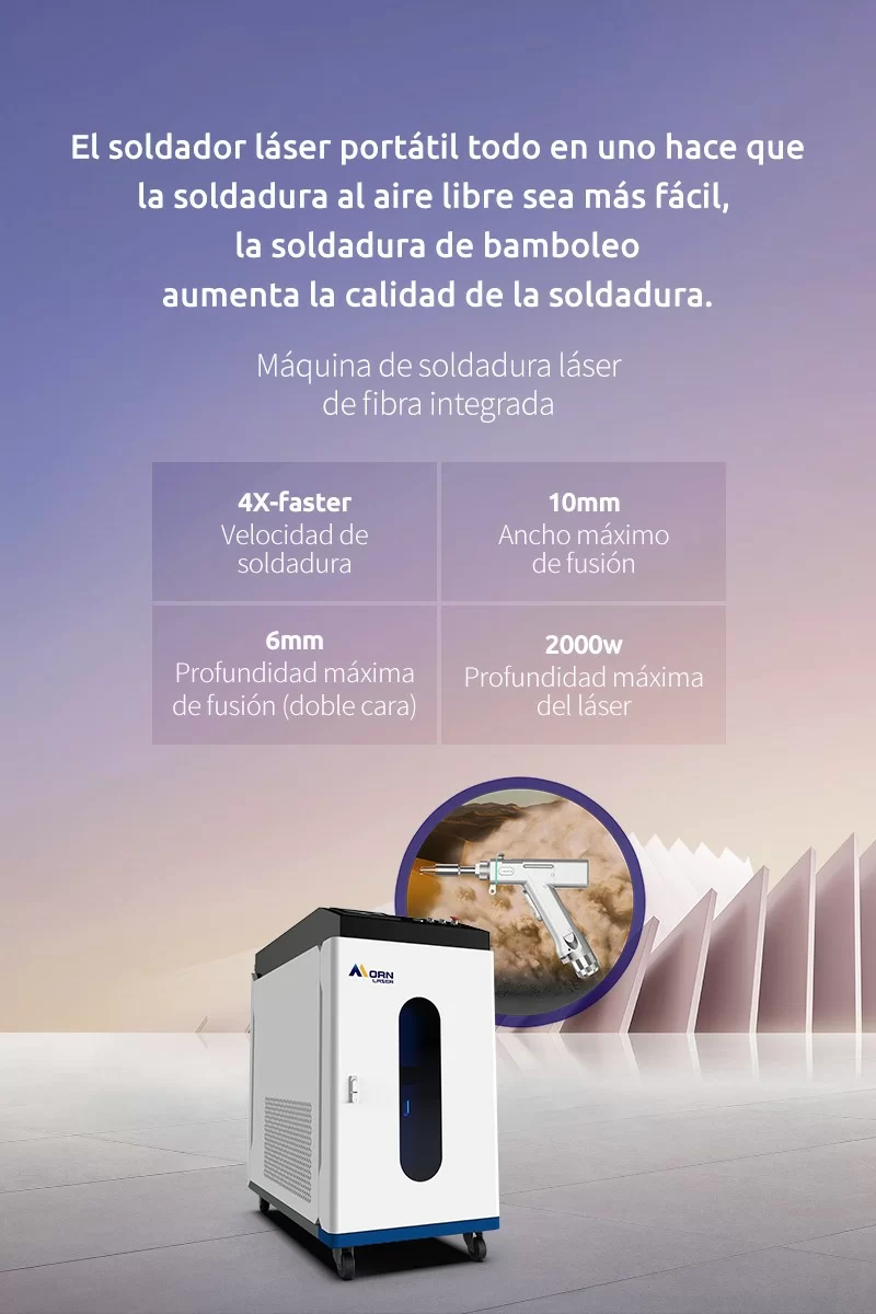 Máquina de Soldadura Láser de Fibra Integrada